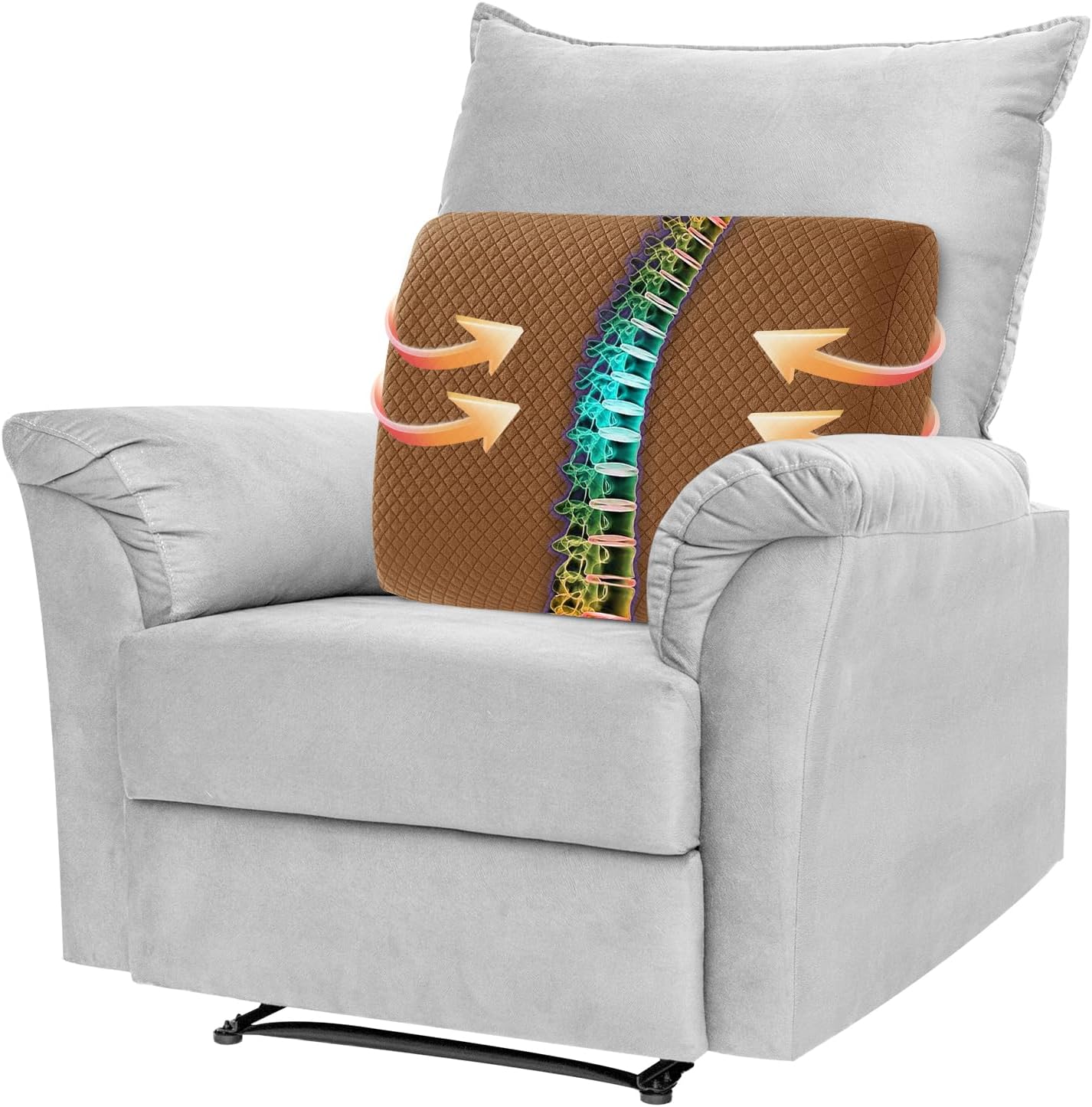 MABOZOO Memory Foam Back Support Cushion for Recliner Chair