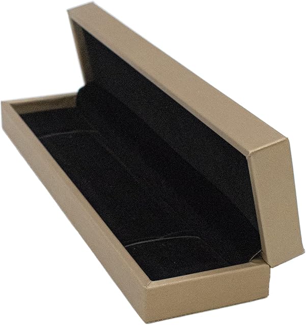 TRIXES Gold Jewellery Storage Boxes - Gift Box for Presents - Use for a Wedding, Christmas & Valentines  Display your Best Necklace, Ring, Watch, Bracelet, Earrings, Cufflinks  Velvet Lining