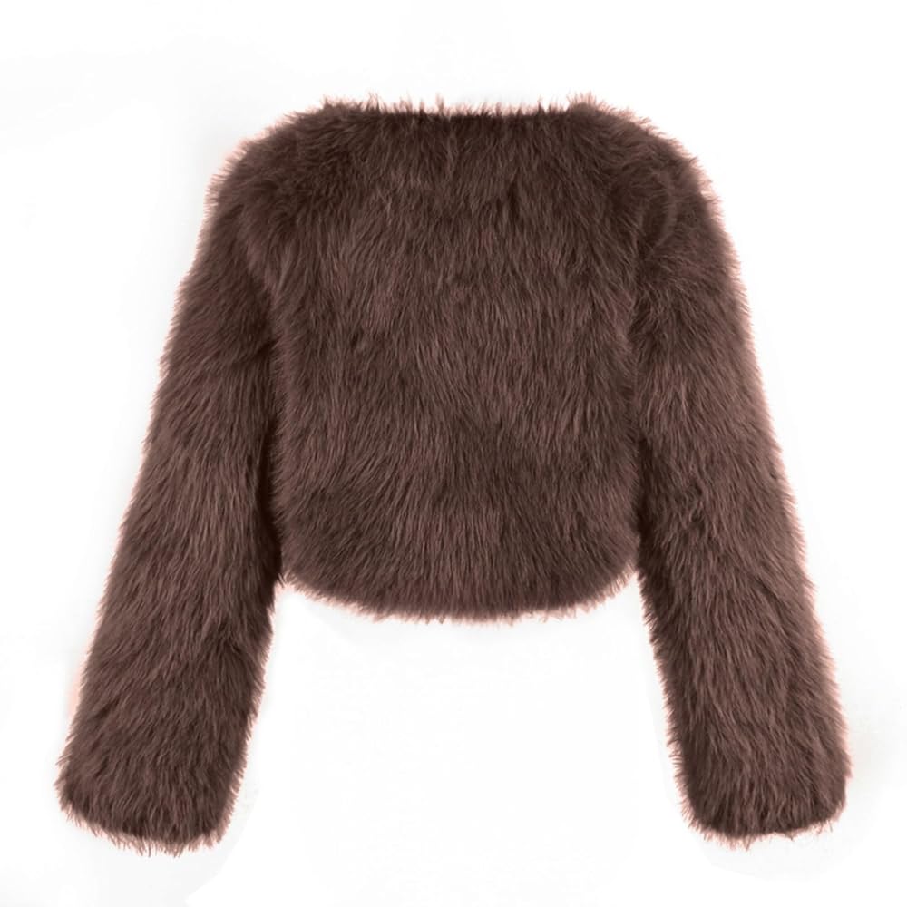 LCMTWX Faux Fura Coat Women Fashion Faux Superficial