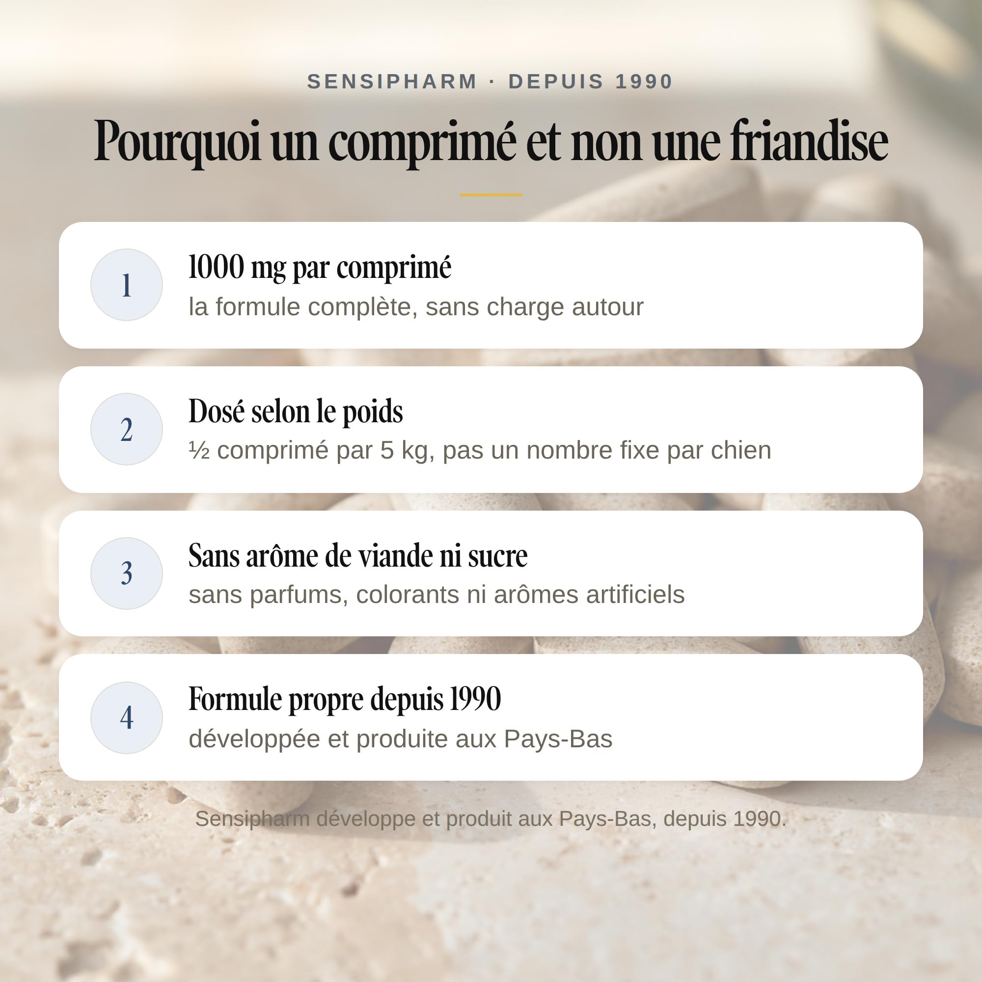 Feelings Control Chien & Chat - Calme & Détente - 90 Comprimés | En cas de stress: feux d'artifice, orages, trajets en voiture, solitude, herbes chinoises