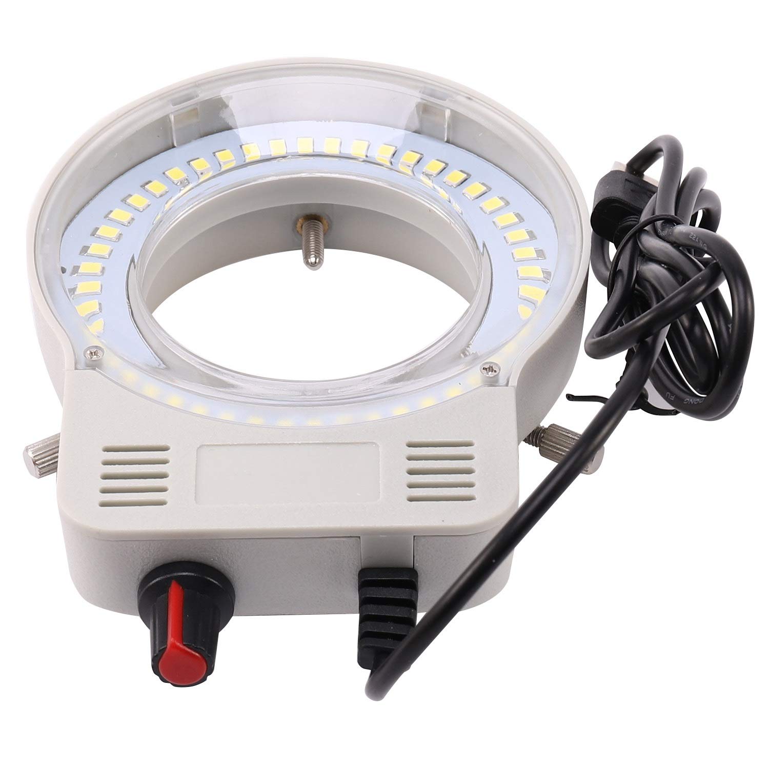 Lampada Ad Anello LED Per Microscopio - 48 LED, Luminosità Regolabile, USB - Foto 9