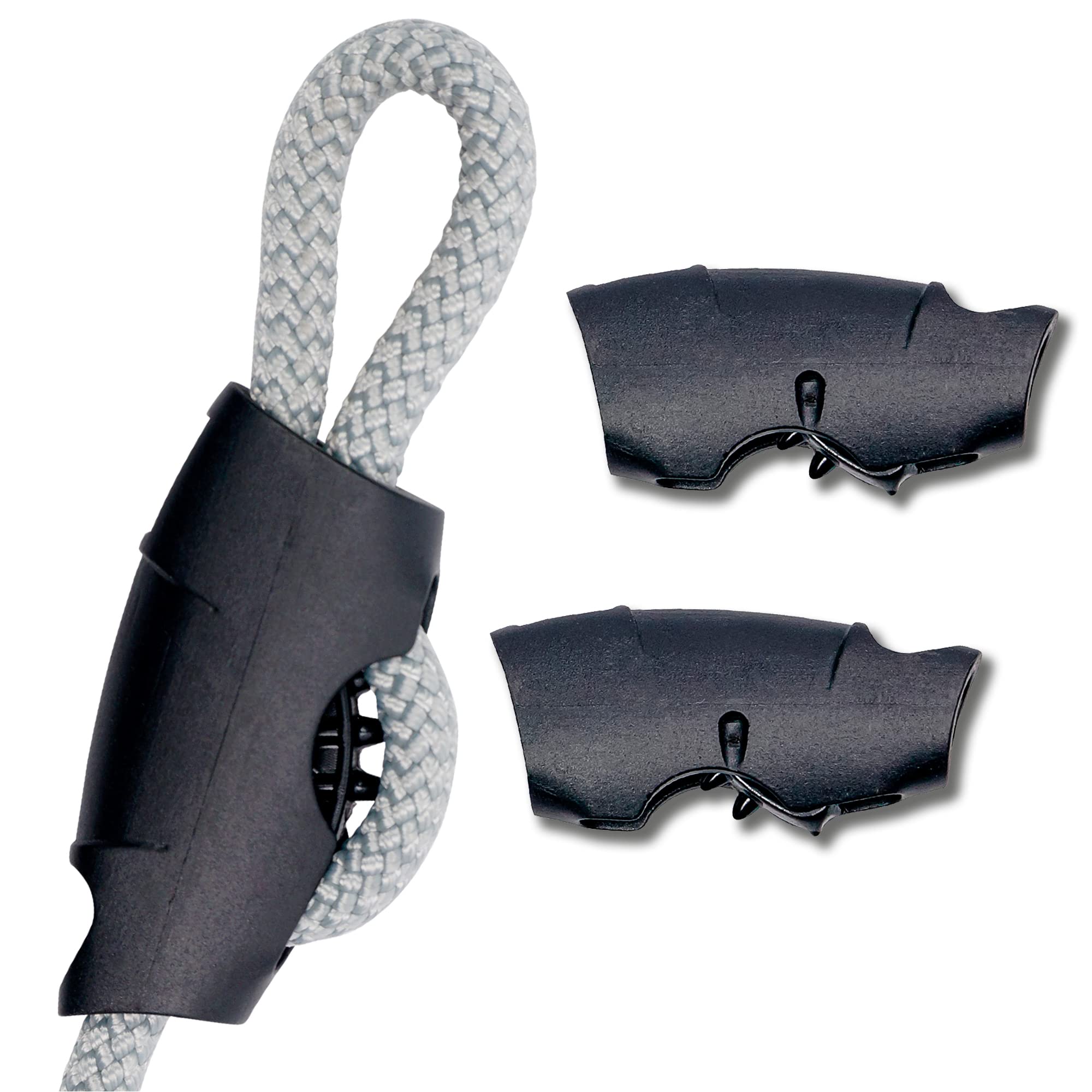 Toldoro Taquet coinceur Super Sharky 2 pièces de 8mm, Accessoires de Fixation de Corde pour voiliers et voiles d'ombrage