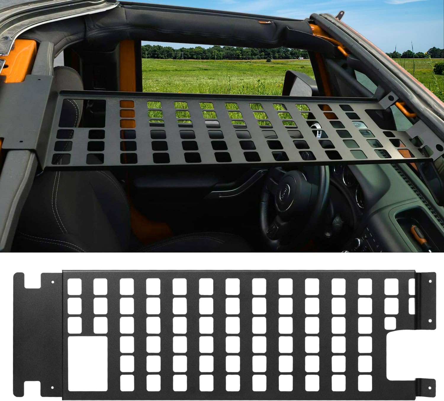 JK ルーフラック ハードトップ モールパネル Jeep Wrangler JK 2007