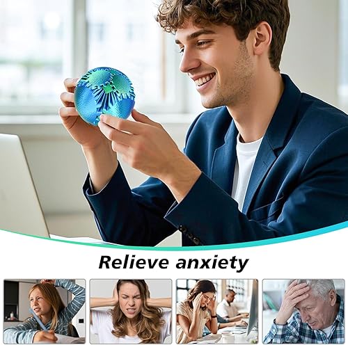 Miniatura 2 de Juguete para la ansiedad con bola con engranajes, alivio del estrés, impreso en 3D, regalo único y divertido para cumpleaños, Navidad y Pascua