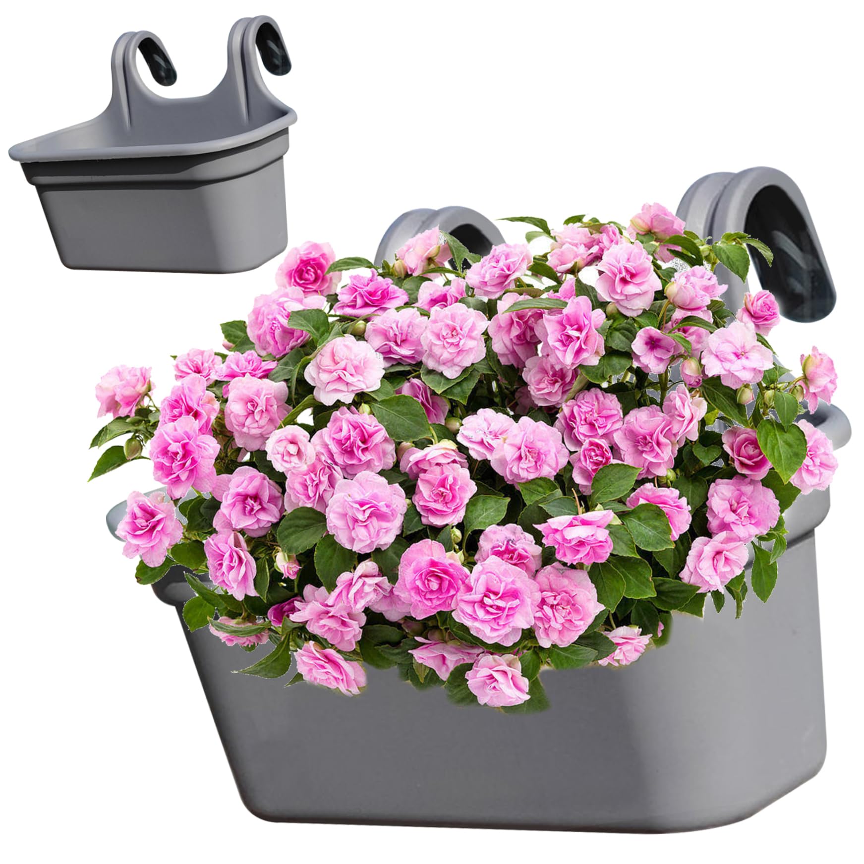 Boîte à suspension verticale pour plante extérieure afin de fleurir les petits balcons