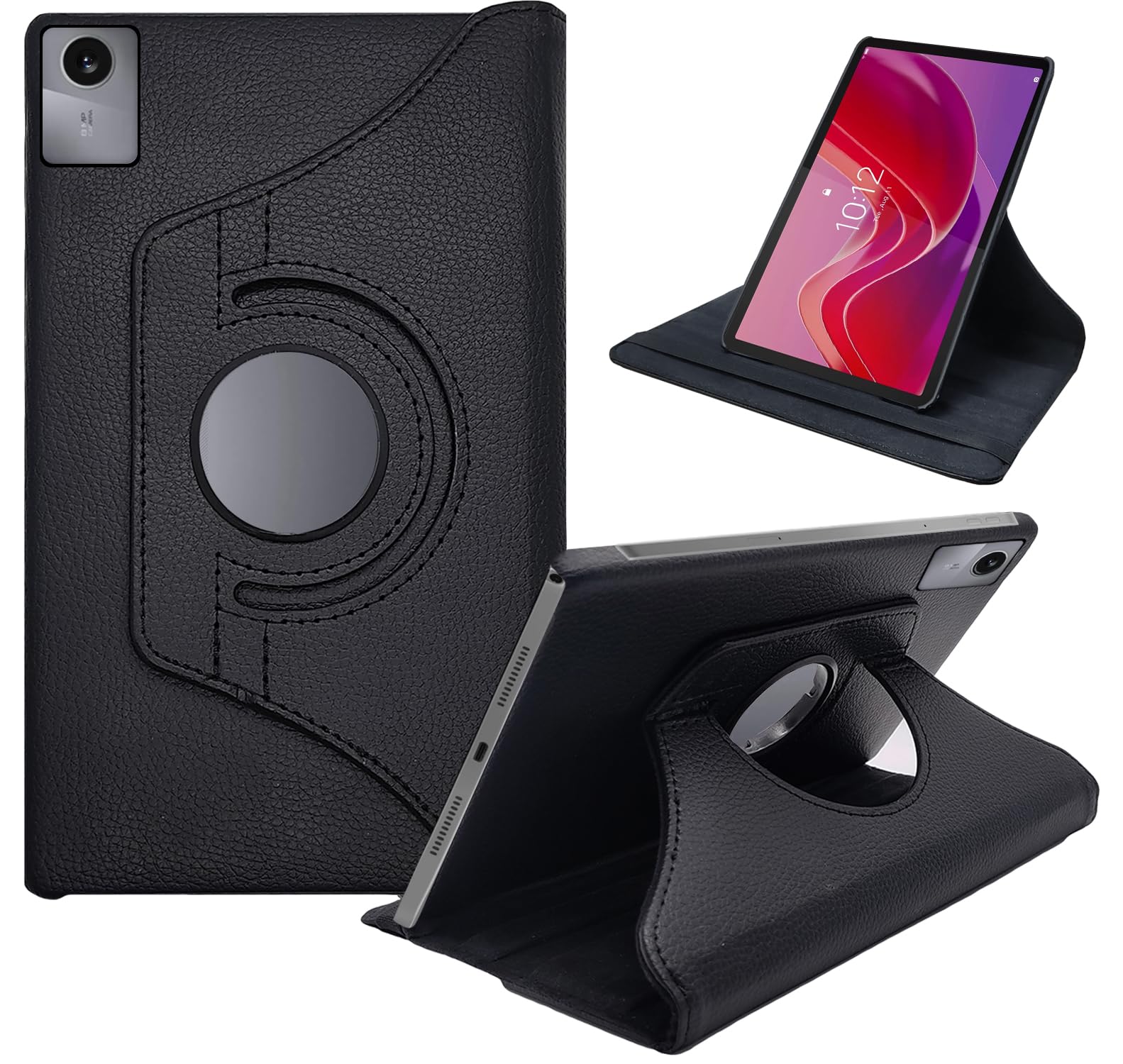 CEDO Lenovo Tab M11 (11 inch) Flip Cover | Leather Finish | 360 Degree Rotate Flip Cover | Shockproof Stylish Back Cover Case for Lenovo Tab M11 (11 inch) (Black) (B0DF5KKSMN) Amazon Price History, Amazon Price Tracker