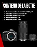 Canon EOS R50 Appareil Photo Hybride + Objectif RF-S 18-45mm + RF 75-300mm Kit Double Zoom - Appareil Photo numérique avec autofocus + détection de scène et des Visages, Animaux véhicules Vidéo 4k - 9