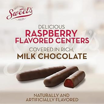 Sweet Candy Company Milk Chocolate Fruit Flavored Sticks - Gourmet Chocolate Covered Sticks, Orange and Raspberry, Gift Idea for Holidays, Gluten Free, Kosher - 10.5 oz Box (Pack of 2)
