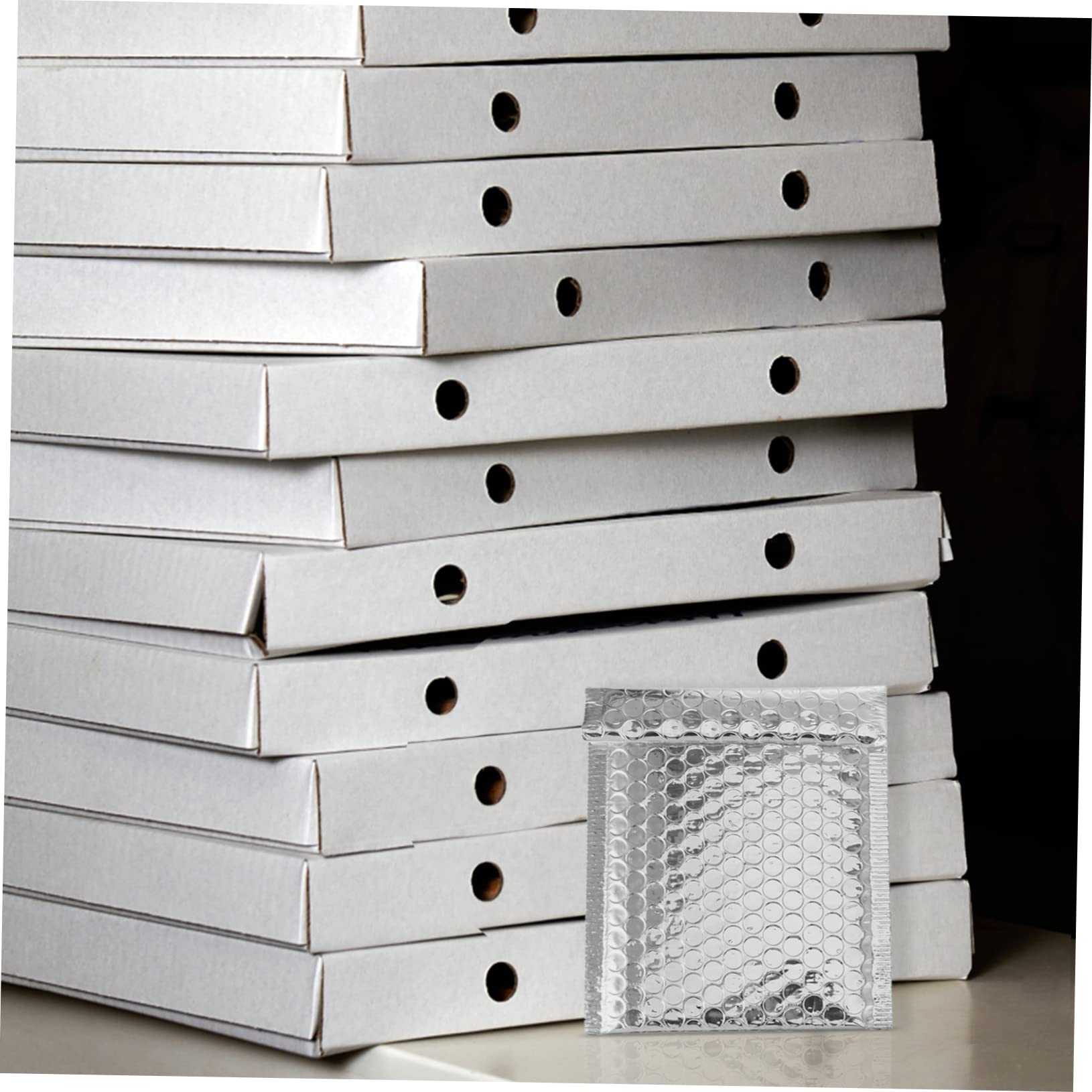 Veemoon Sobres Acolchados Burbujas 14x16 Cm Autosellantes Impermeables Plata 100 Unidades Para Envío Seguro y Protección De Paquetes Pequeños
