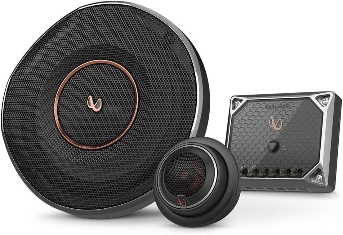 Infinity REF6520CX 2-Way Component System ( With Edge-Driven Textile Tweeters - Pair,6.5" 540W Reference Series ), 1 Pack