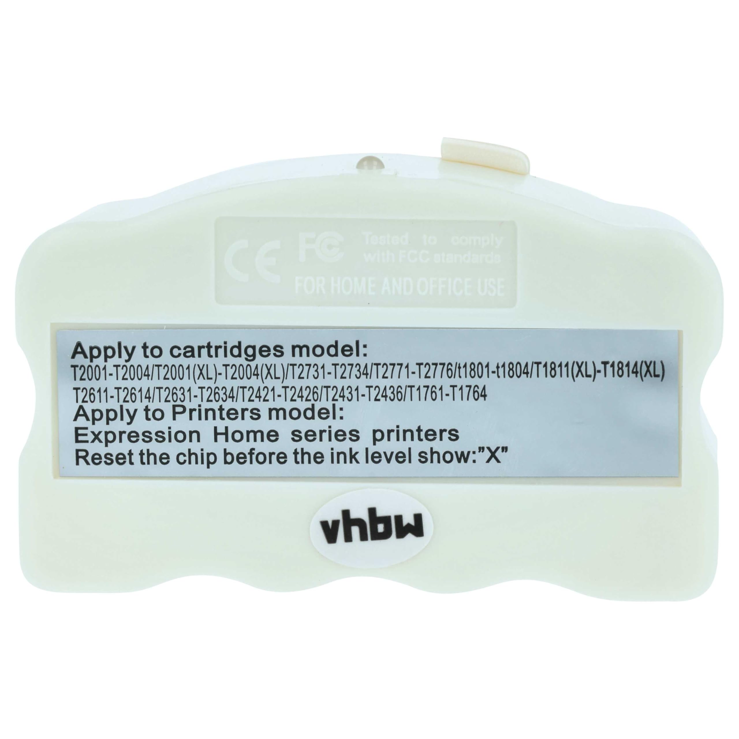 vhbw chip resetter compatibile con Epson Workforce WF-2540WF, WF-2760DWF, WF-2750DWF, WF-2660DWF, WF-2630WF stampante, cartucce inchiostro