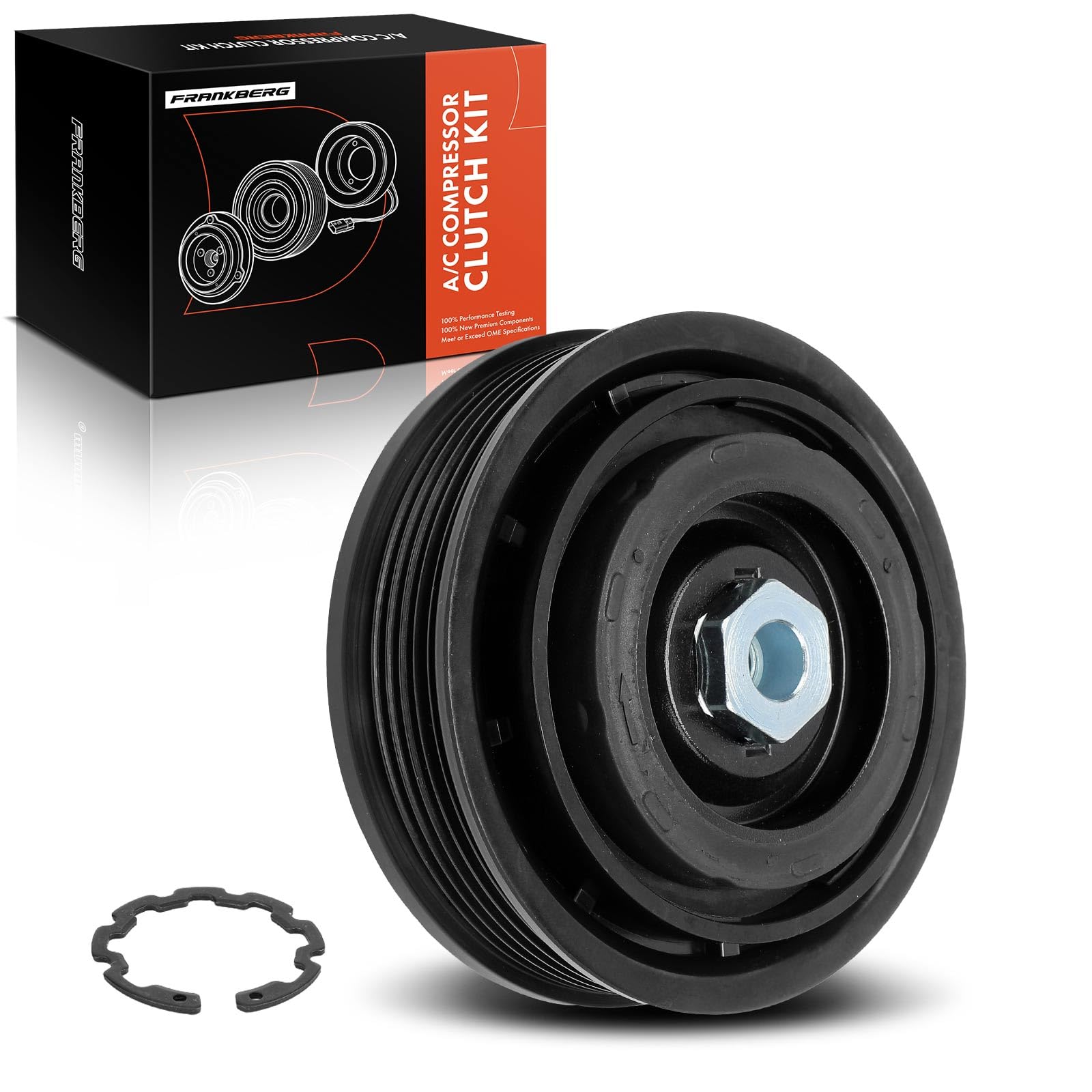 Frankberg Compressore Magnetico AC Compatibile con X3 F25 2.0L Serie 3 Touring F31 2.0L X3 F25 3.0L Serie 1 F20 2.0L Serie 3 Touring E91 2.0L Replace# 64529396722