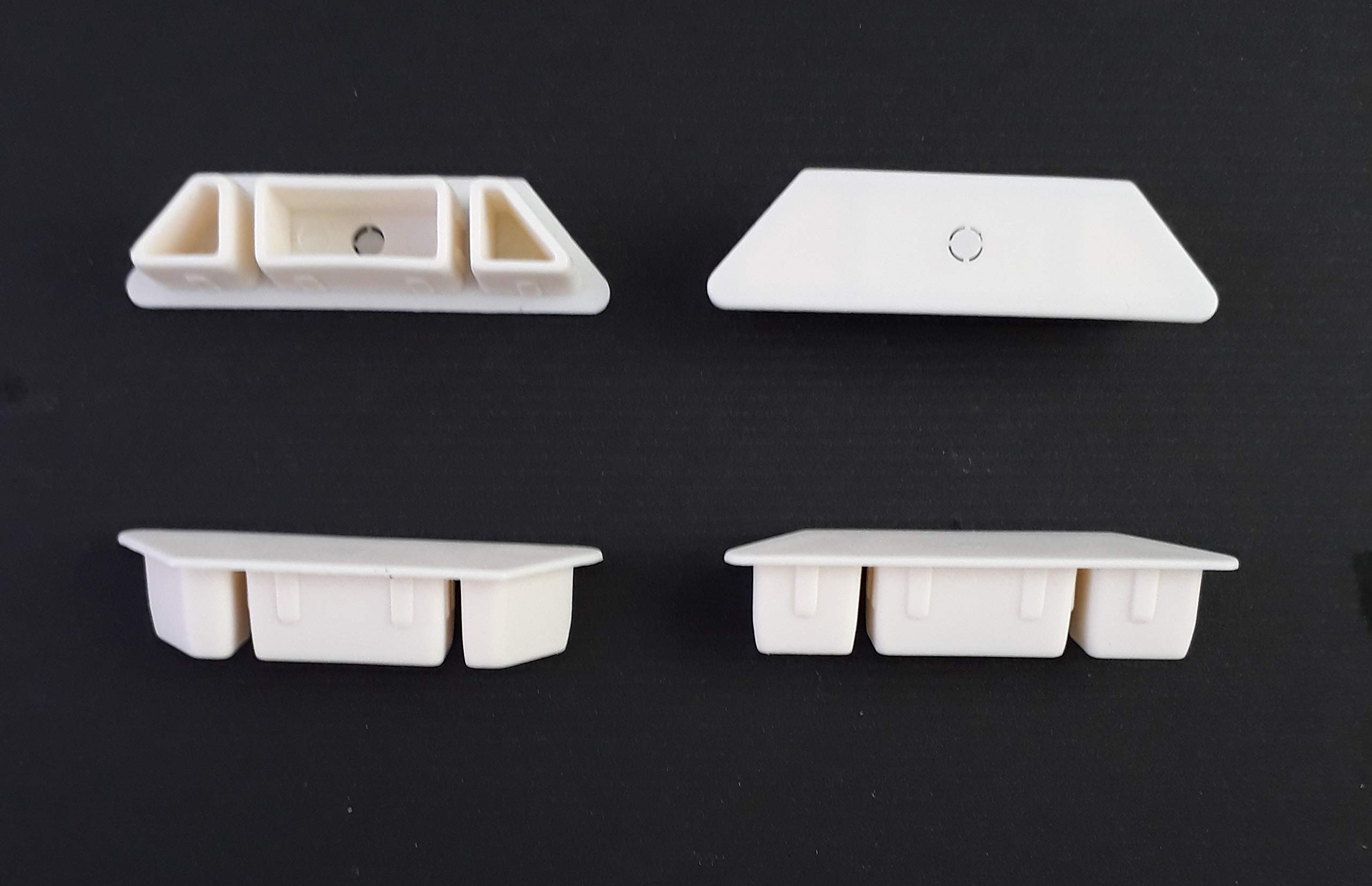 Asia Buy Ivory Bottom Rail End Cap/Button Plug For Horizontal Blind - Multicolor (, 2 Pcs)