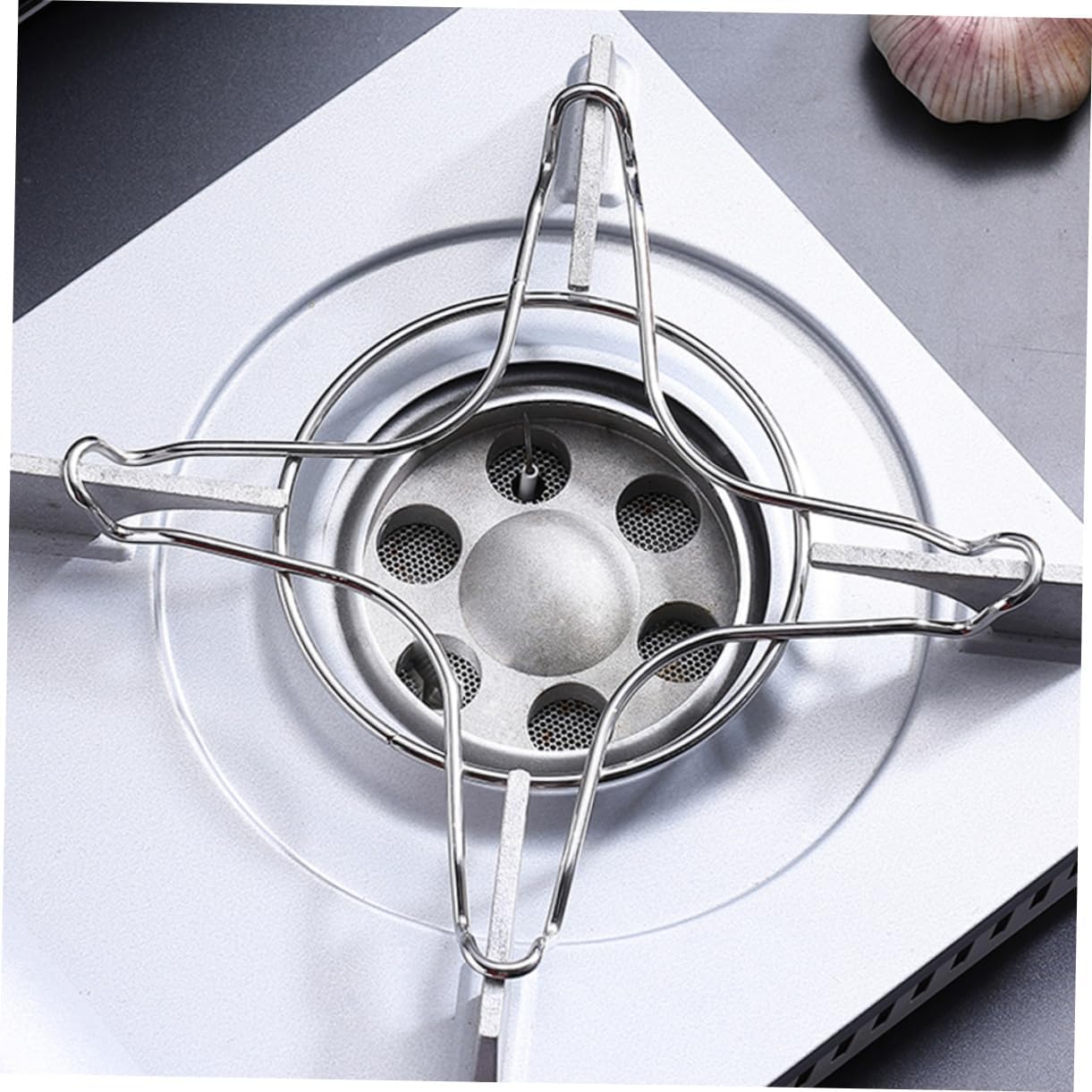 KICHOUSE 4pcs Non-slip Wok Support Rings for Gas Stove Burners Heat-resistant Pan Holders Efficient Cooking Accessory for Home Chefs Construction