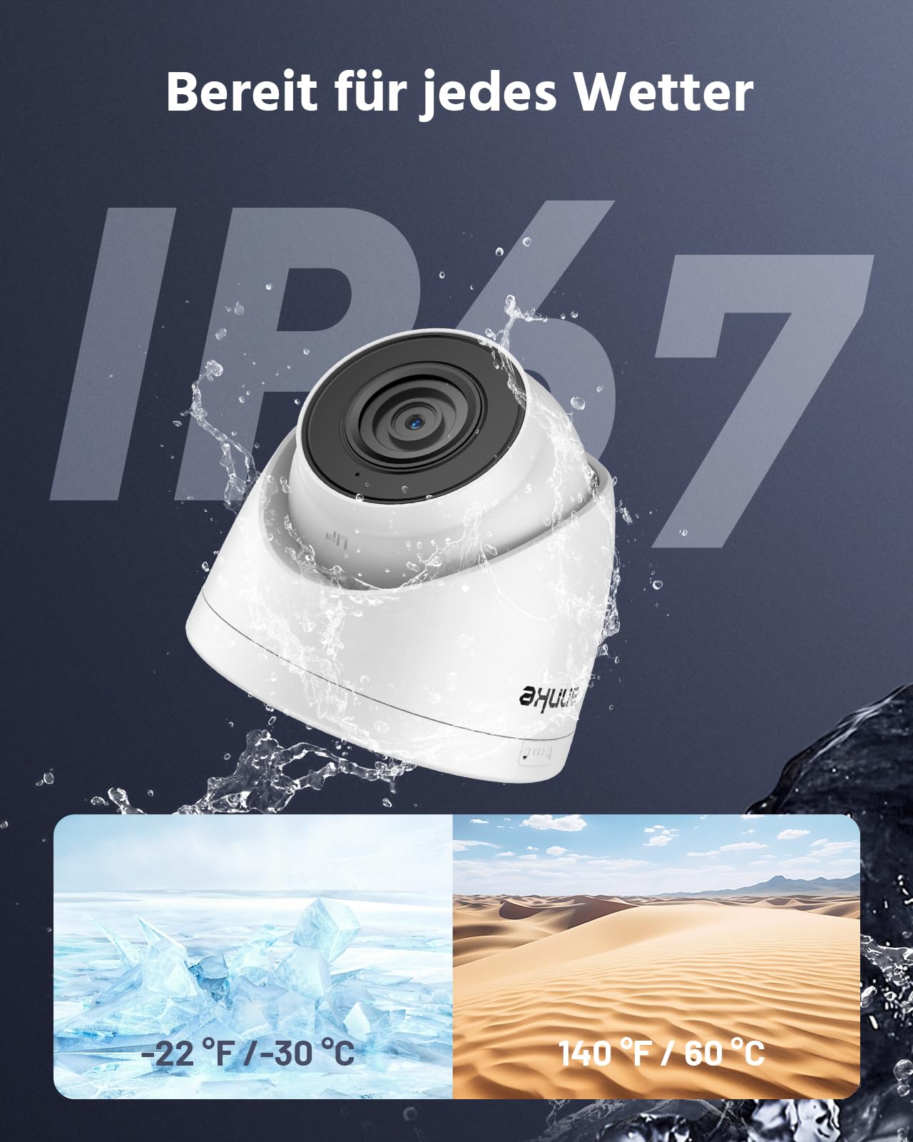 ANNKE H500 3K 5MP PoE Überwachungskamera Set, 8MP 8CH NVR mit 2TB HDD und 4 X 3K PoE IP Kameras mit Farbe Nachtsicht, H.265+ kompatibel mit Alexa, IP67 Wasserdicht, Audioaufnahme | 4X 5MP PoE IP Outdoor Kamera, Personen-/Fahrzeugerkennung, 24/7 Überwachun