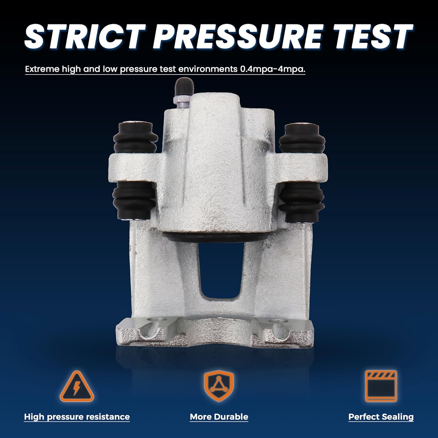 2PCS Rear Disc Brake Caliper Assembly w/o Bracket Compatible for 2001-2010 Ford Explorer / 2003-2006 Jeep TJ Wrangler / 2001-2010 Mercury Mountaineer 18-4755 18-4754