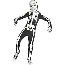 Boys Glow In The Dark Skeleton Costume - Large, Multicolor - 1 Set