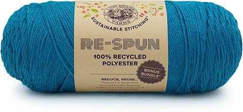 Vista 21 de Lion Brand Yarn Respun Bonus - Paquete de hilo para tejer y ganchillo, 1 paquete, seda de maíz
