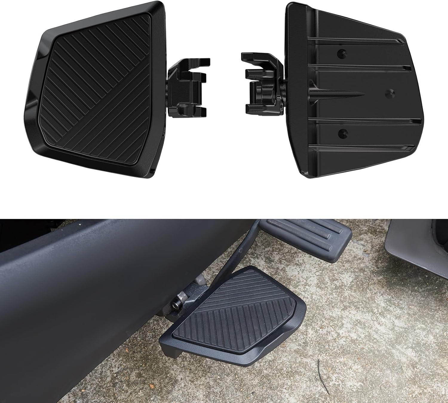 Wider Larger Brake Pedal for Can Am Ryker, 2PCS Pedal Extended Foot Rest Brake Peg Pedal Broaden Driver Board Footboards for Can-Am Ryker 900 600 Sport & Ryker Rally Edition All Models Accessories