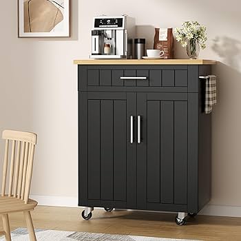 Amazon.com: Shintenchi Kitchen Island cart with Storage