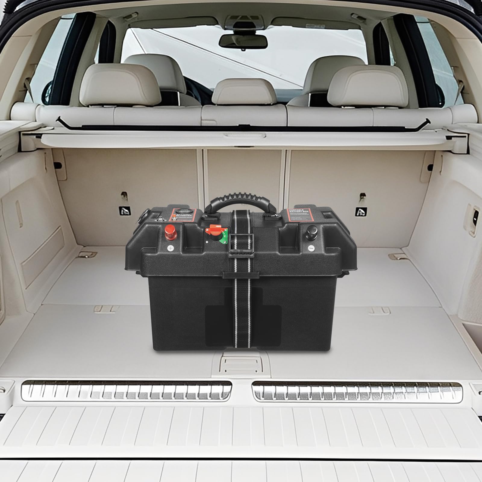 Boîte à piles multifonction avec double ports USB et LED