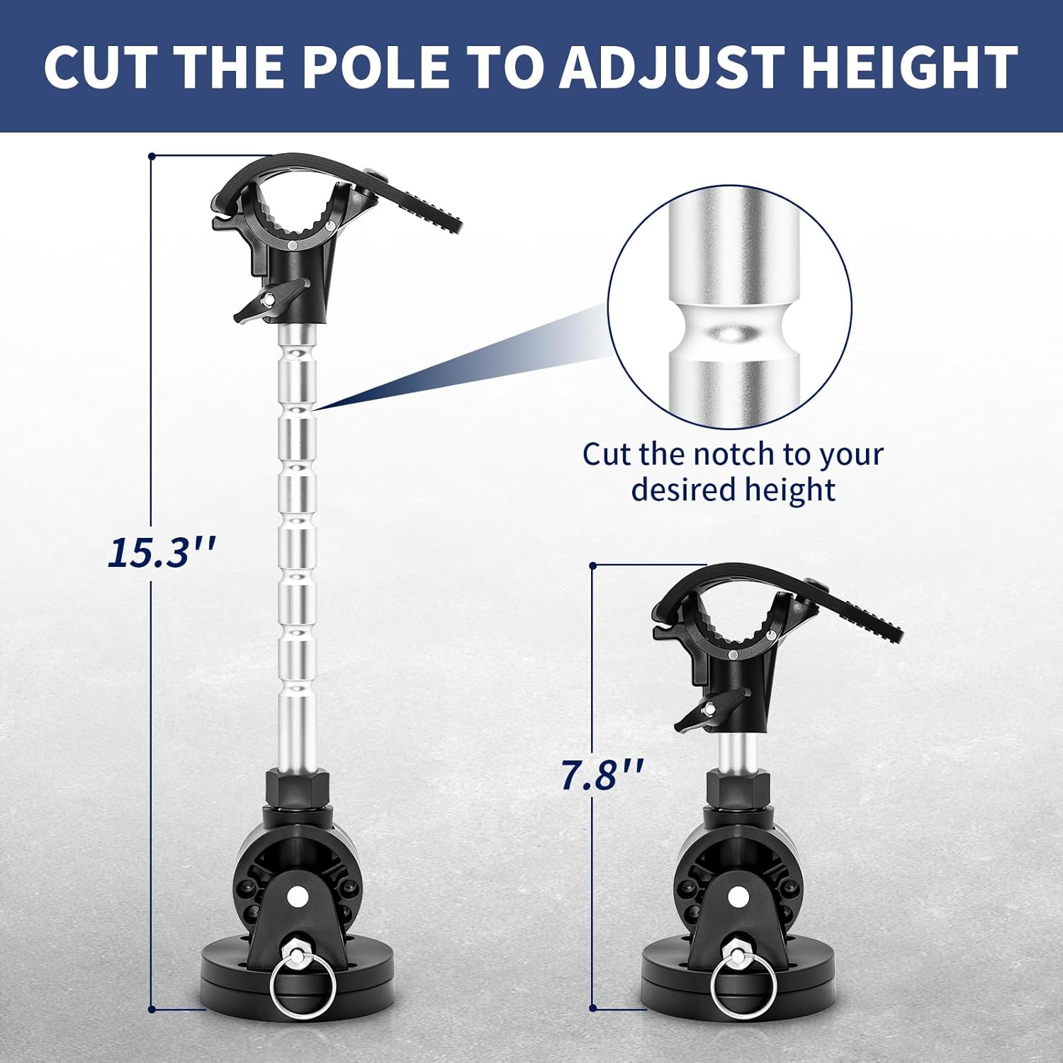 Acelane Trolling Motor Stabilizer Mount Support Compatible with Minn kota Terrova/Riptide Terrova/Ulterra/Riptide Ulterra/PowerDrive, with Installation Screws