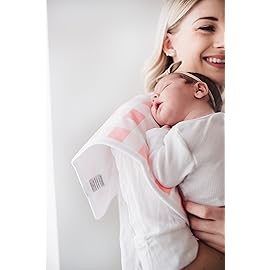 Copper Pearl Premium Baby Burp Cloths - 3-Pack Large Cotton Burp Cloths, Extra Soft Spit Up Rags with 3 Absorbent Layers, Perfect for Baby Girl Gifts (21 x 10 Size, June Set)