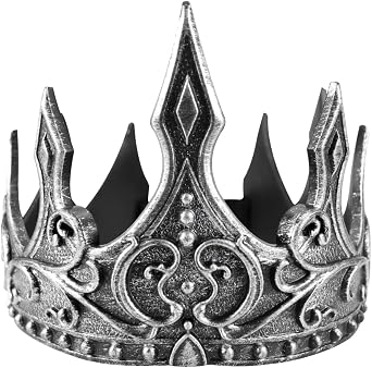 Royal King Crown PU Foam 3D Royal Medieval Crown Headband for Cosplay Crown Headdress Prop Party Favors