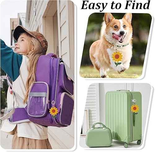 Miniatura 18 de Funda de cuero para llavero para Apple Airtag, funda protectora de AirTag con anillo para llavero, funda antiarañazos para llaves