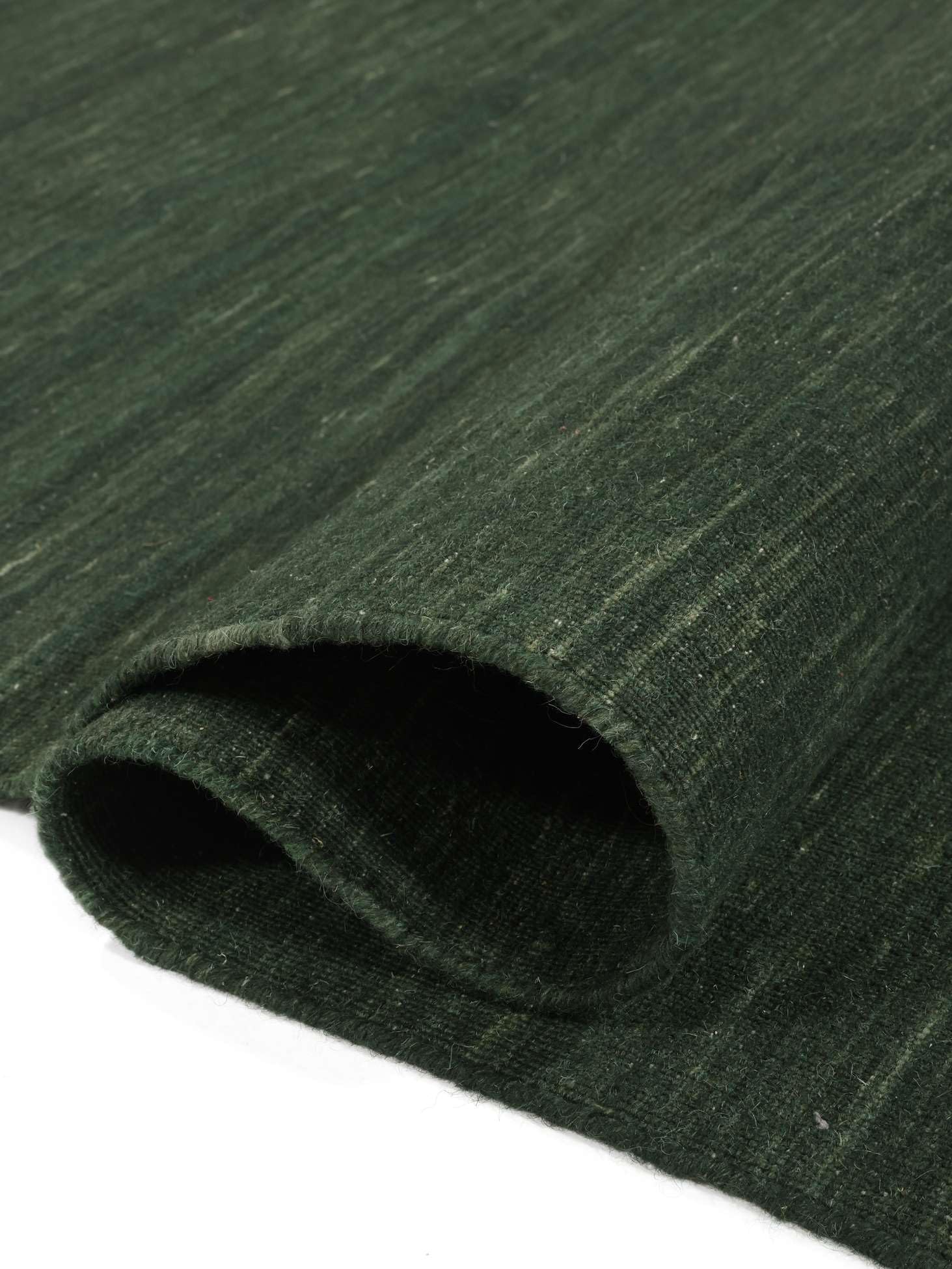 RugVista Handloom Flat, Alfombra, Kilim, 140 x 200 cm, Rectangular, Pelo Corto, Sala de Estar, Comedor, Dormitorio, Limpieza en seco, Certificado Care & Fair, Forest Verde