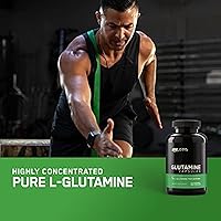 Vista 3 de Optimum Nutrition Cápsulas de recuperación muscular de L-glutamina, 1000 mg, 240 unidades (el paquete puede variar)