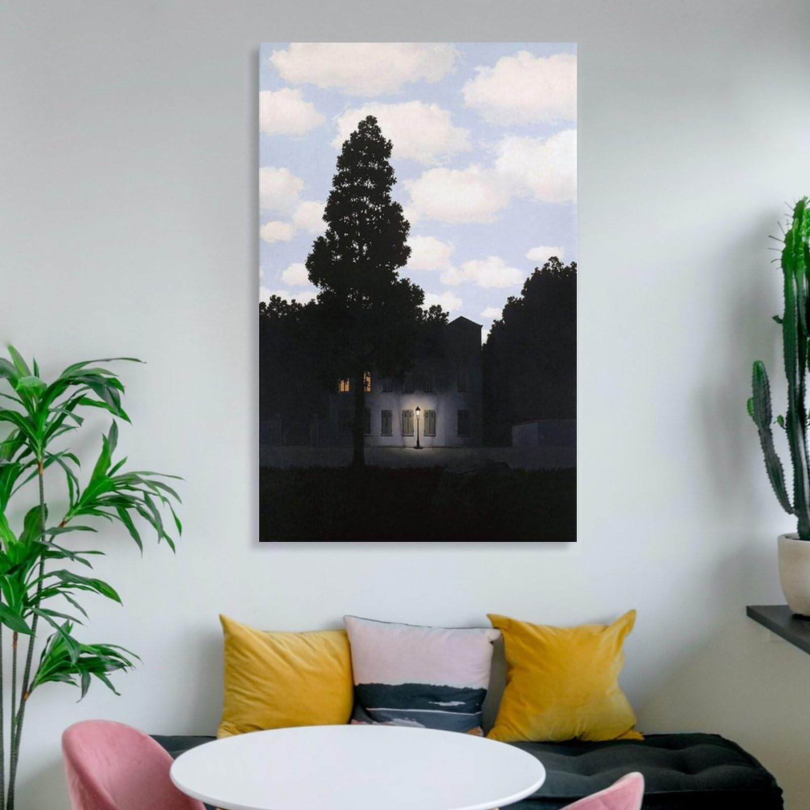 Amazon.co.jp: ルネ・マグリット光の帝国ヴィンテージポスター