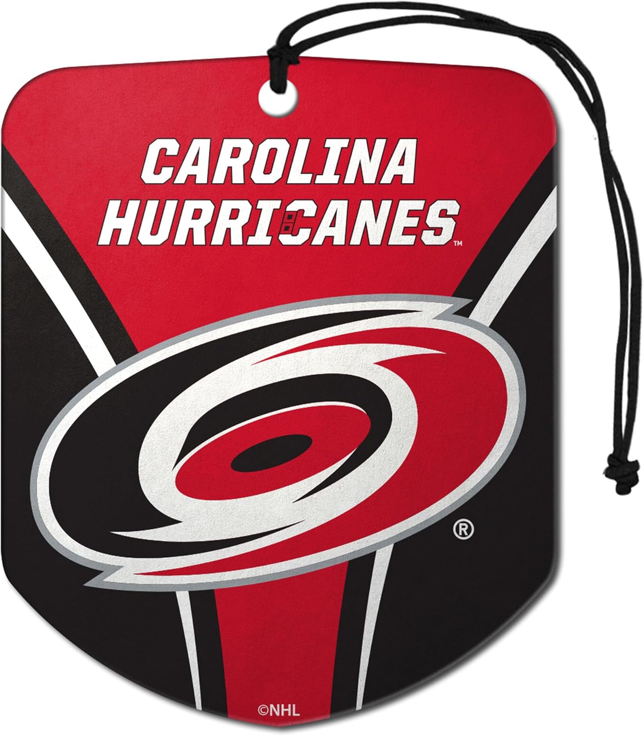 NHL - Carolina Hurricanes 12 Air Freshener 2pks | Red | 2.75” x 3.5” | Primary Logo