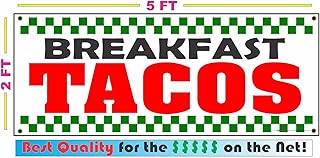 Breakfast Tacos 2x5 Banner Sign