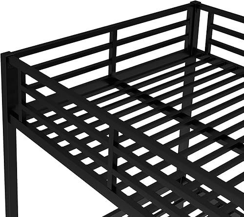 Miniatura 7 de Bellemave Litera de Metal Full sobre Full para AdultosNiños, Literas Extra Resistentes para Adultos con Barandilla y Escaleras, Literas Tamaño Full