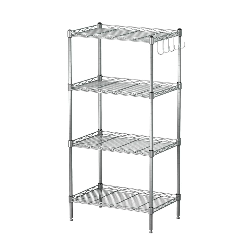 幅90cm　スチールラック 5段 シルバー Amazon｜Luckycoco ラック 収納 棚 スチールラック 幅45×奥行30