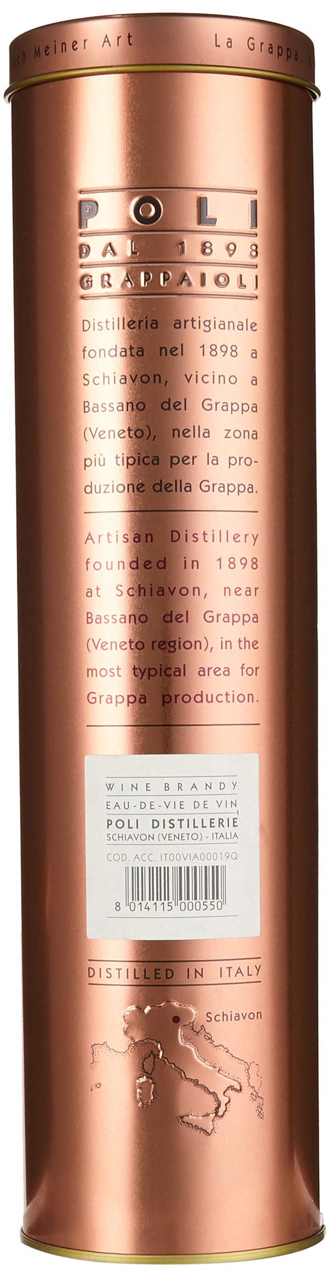 Jacopo Poli Brandy Italiano 3 Jahre (1 x 0.7 l)