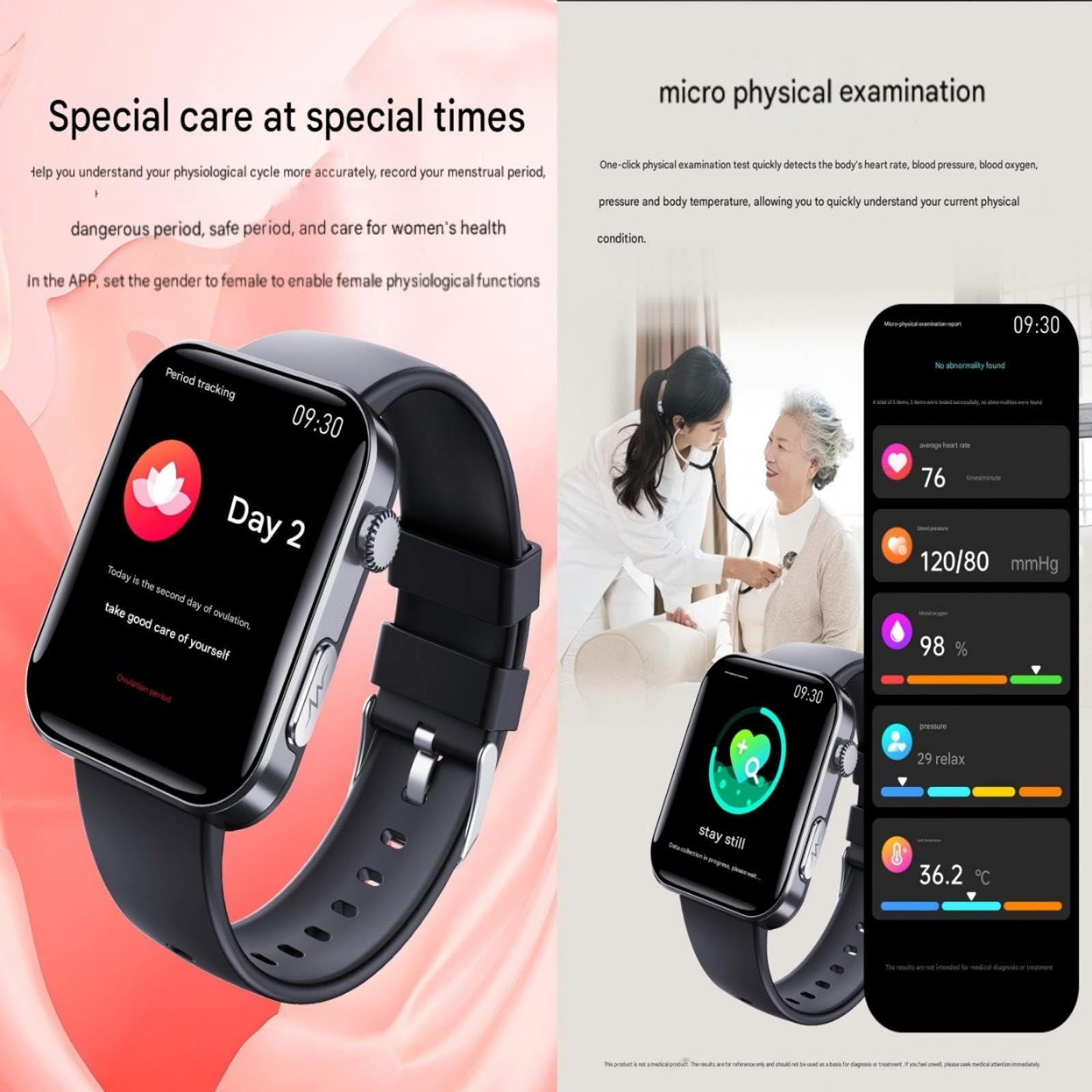 Orologio intelligente e salutare, schermo HD da 2,1", con ECG, BMI, HRV, altri dati monitoraggio. Un orologio con rilevamento delle cadute e SOS one-touch, 133 modalità sportive, per gli appassionati