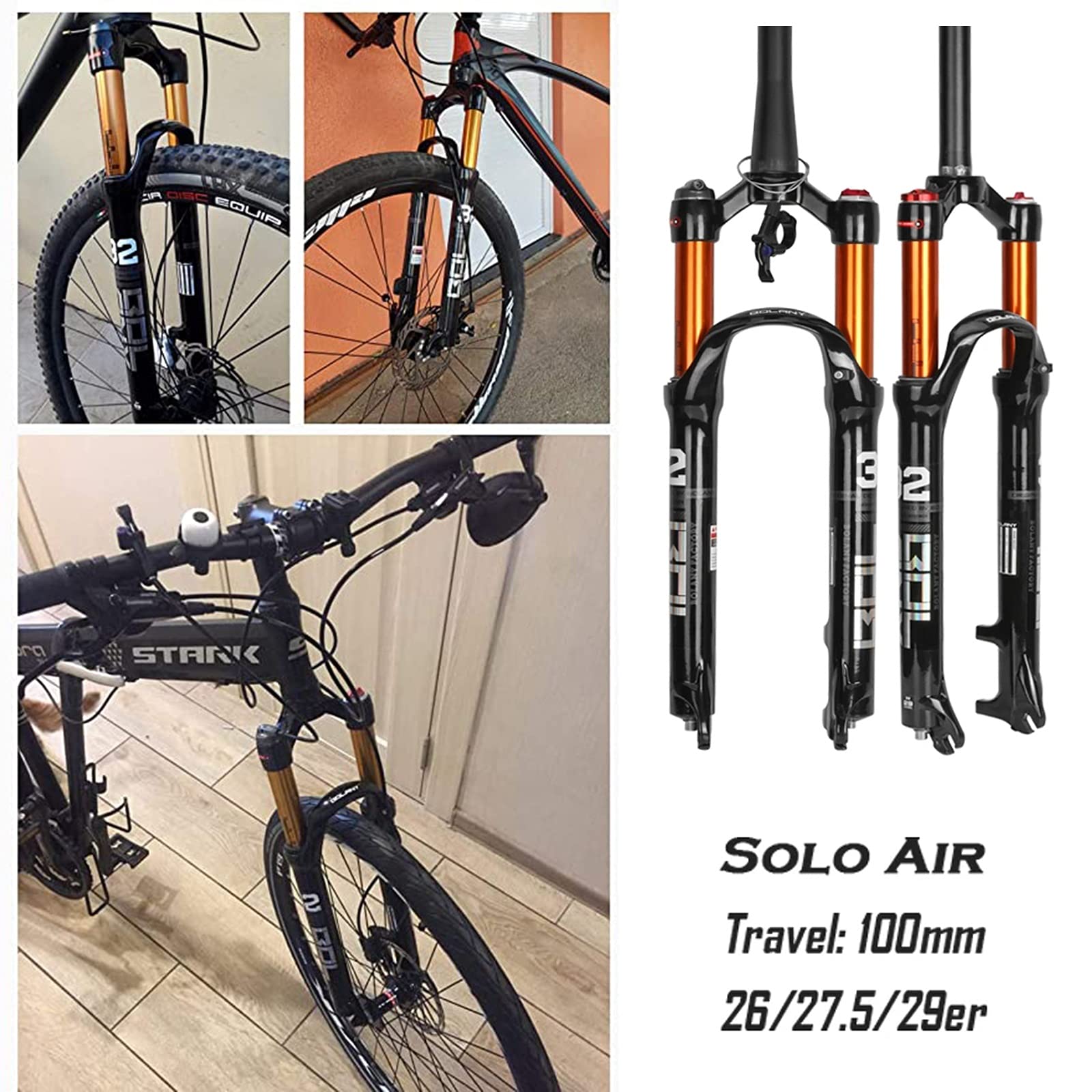 Amazon.co.jp: MTB バイクフォーク エア FKXSXAZ フロント