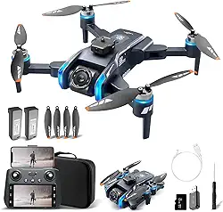 Drone com Camera 4K XT808, Drones Profissional Drones FPV, Controle Remoto Drone com GPS e 300m de Alcance, 2 Bateria 1300mAh, Sistema de Retorno Inteligente