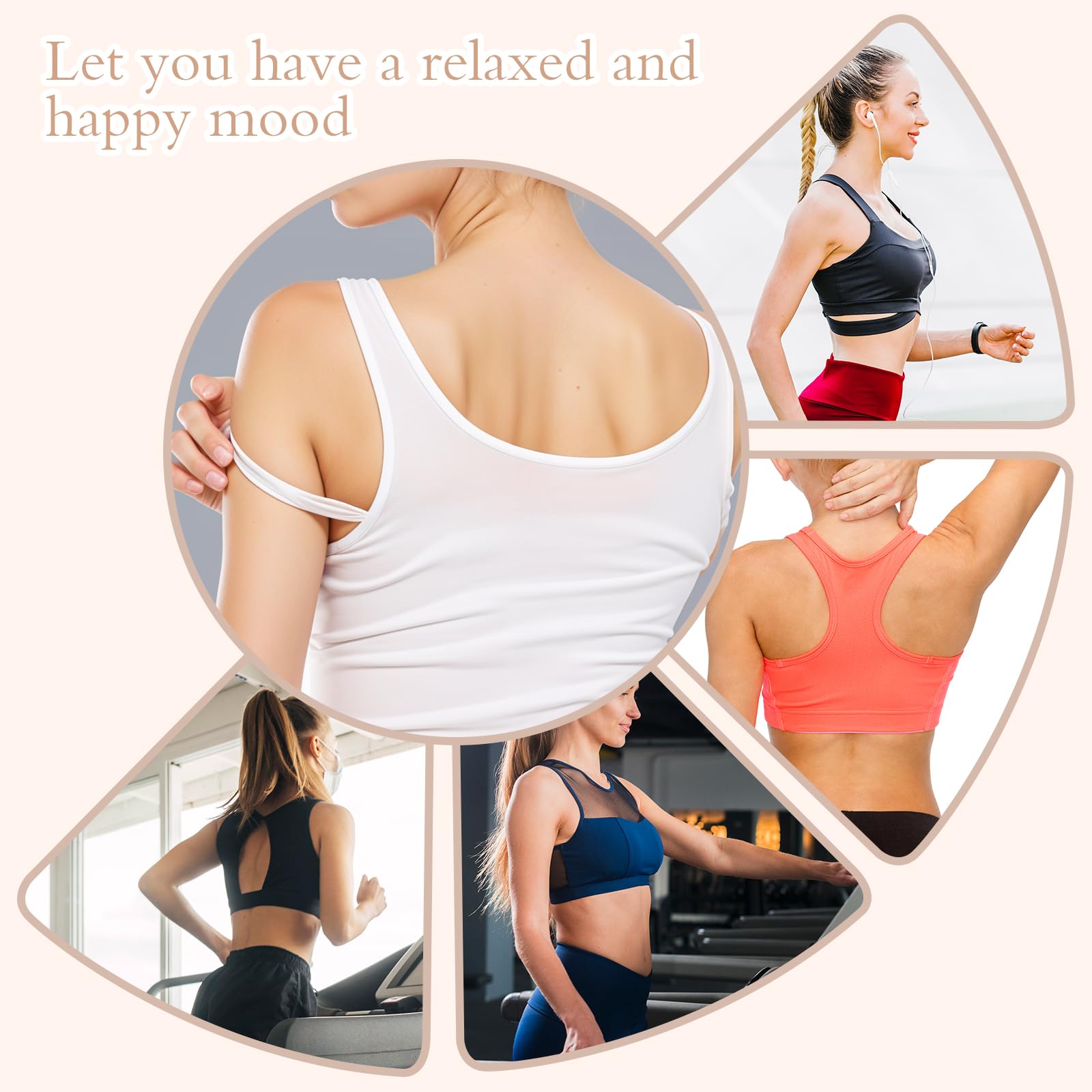 Nogeiq 16 Stück BH Träger Clip Damen BH Klammer Rücken BH Clips für BH Träger Rücken, rutschfeste BH Träger Halter, Unsichtbare Bra Strap Clips für Fitnesssport Verhindern Schultergurte Rutschen