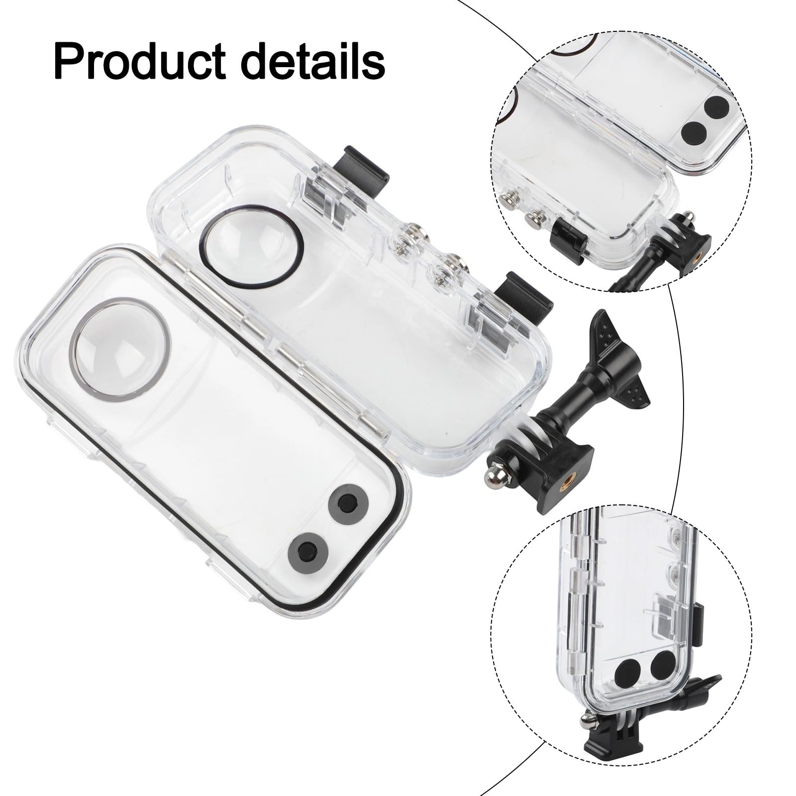 Insta360 X4 Custodia Subacquea Subacquea 40m Custodia Impermeabile con Vetro Temperato per Protezione da Graffi e Impatti Guscio Compatto Trasparente per Fotografia HD e Viaggi