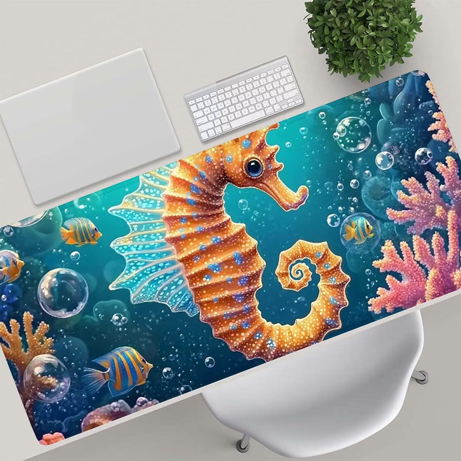 Podkładka na biurko niebieska podkładka pod mysz 1000 x 500 mm zwierzę