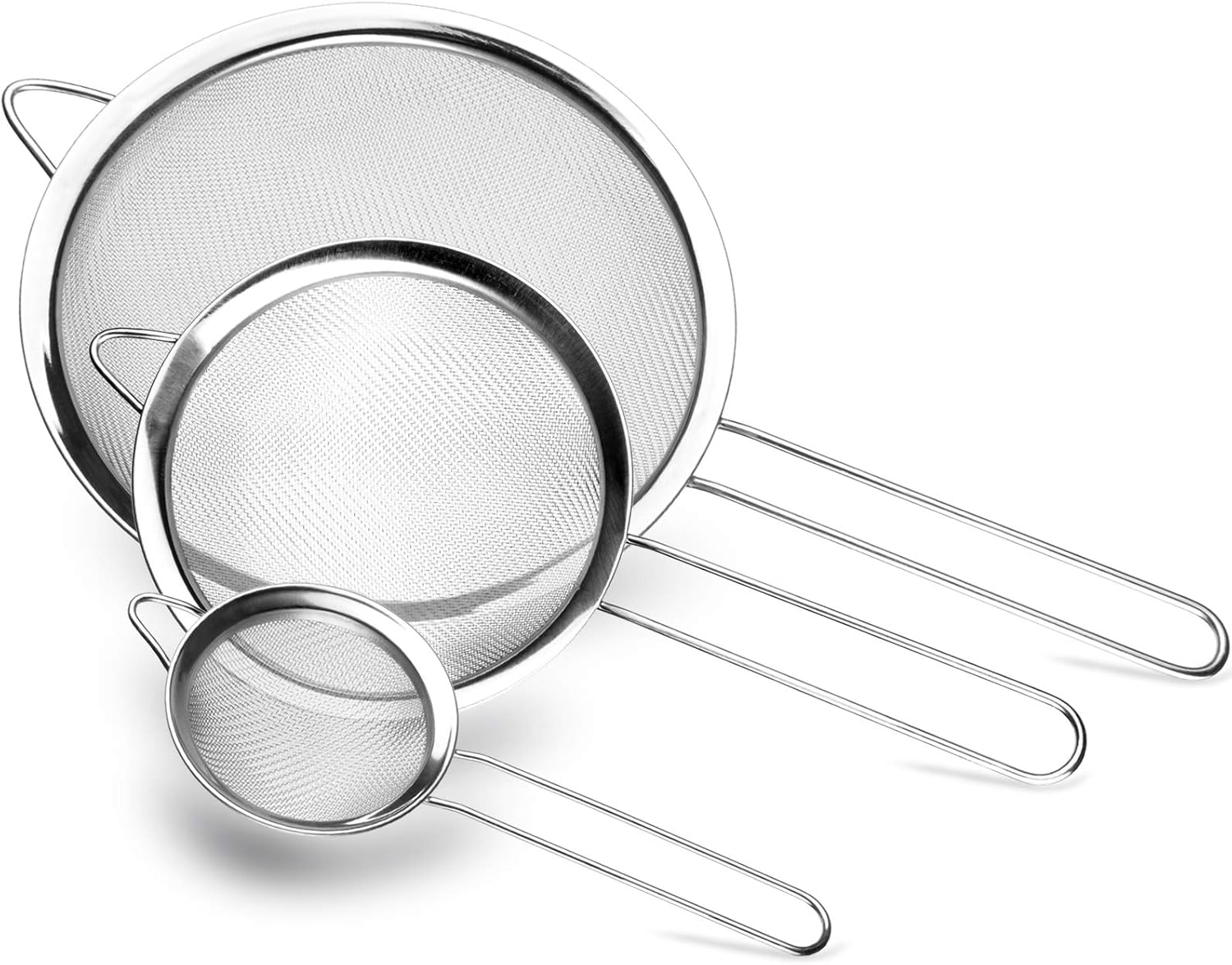 Fine Mesh Strainer, 3 Pack Strainers Fine Mesh