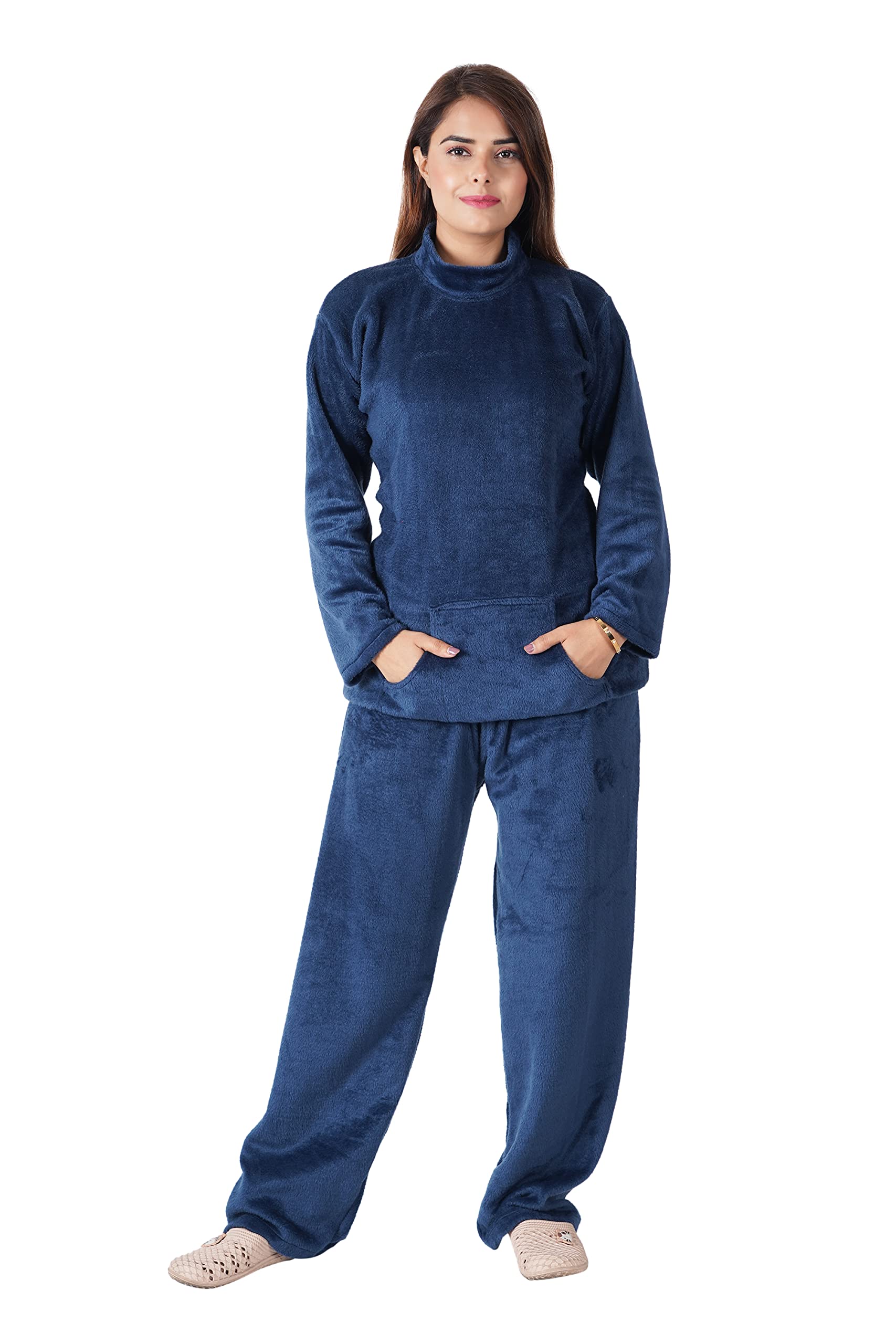 anglina Women Girl's Winter Care Winter Wear Super Soft Night Suit, Pyjama Set, Pajama Set-picture-17