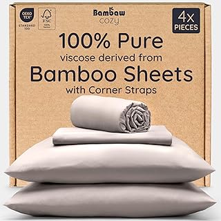 Bambaw 100% Viscose Derived from Bamboo Sheets King Size Set