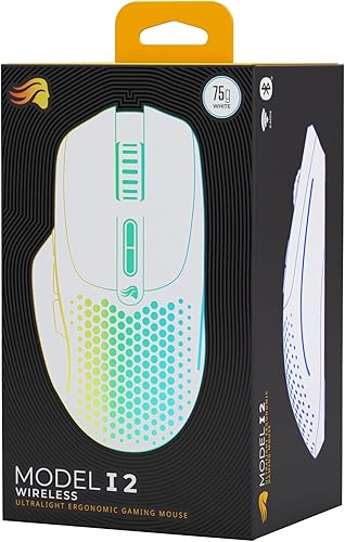 Miniatura 16 de Glorious Mouse inalámbrico para juegos modelo I 2 para juegos, híbrido de 2.4 GHz y Bluetooth, 2.65 oz superligero, 9 botones (2 intercambiables),