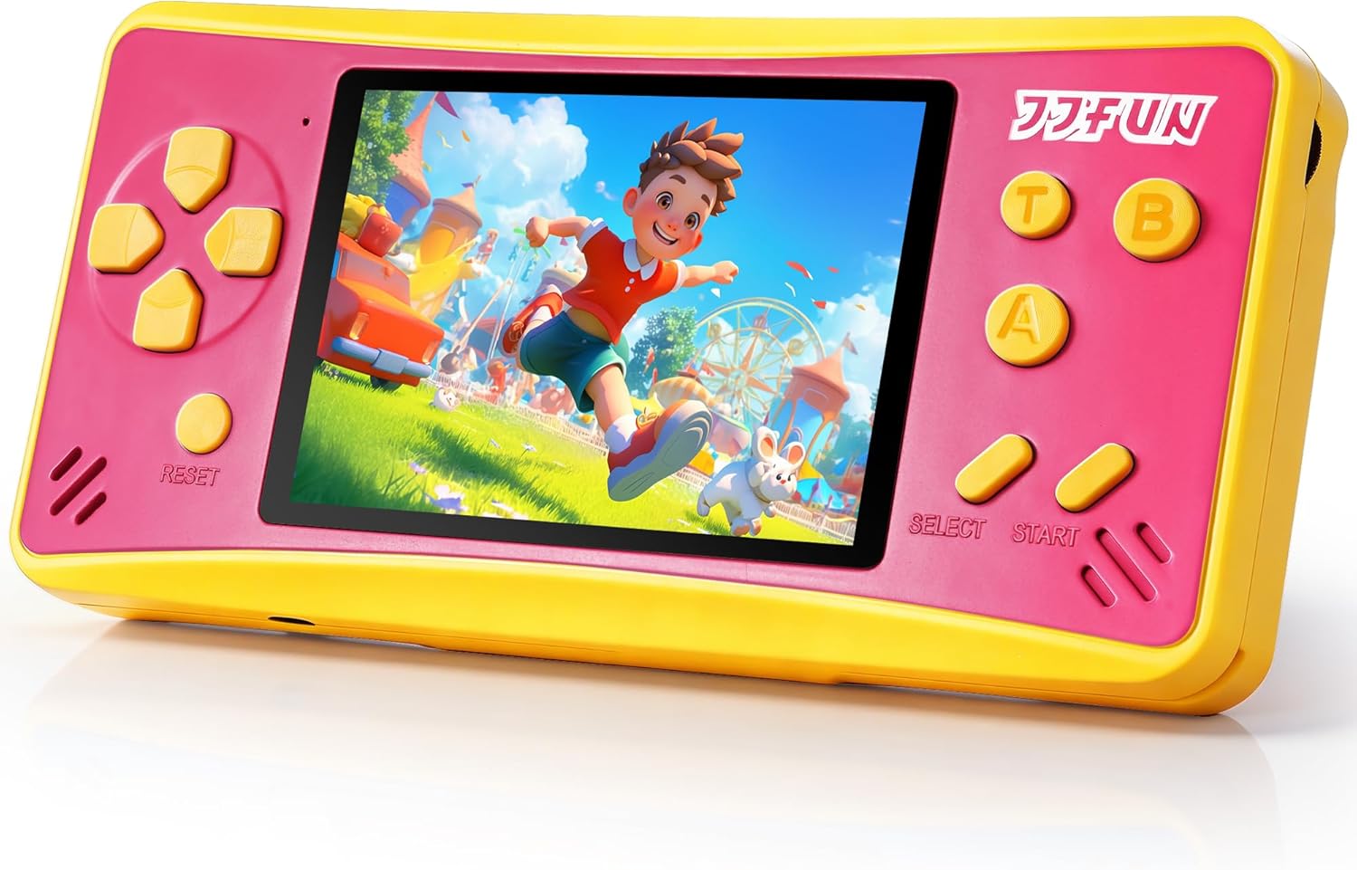 Handheld Game for Kids,Preloaded 168 Retro Video Games, Portable Gaming Player with 3.2" HD Screen, Mini Arcade Electronic Toy with Rechargeable Battery,Travel Toy Gifts for Boys Girls(Green)