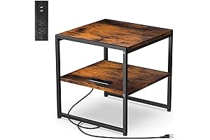 Versatile End Table with Charging Station (18x18 stand)