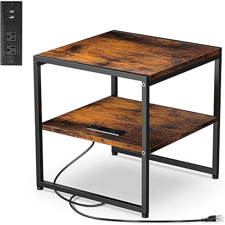 Versatile End Table with Charging Station (18x18 stand)